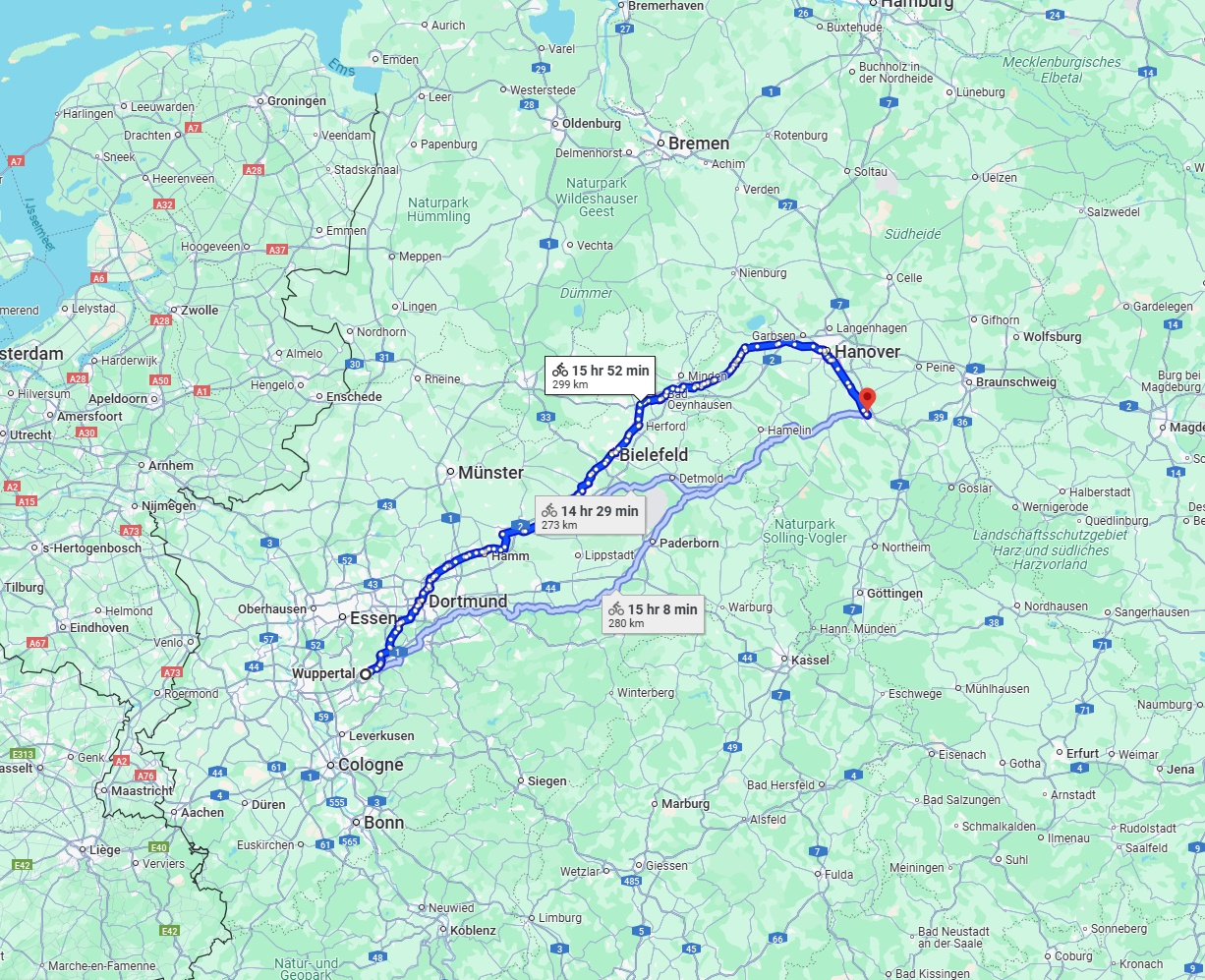 Anreise von Wuppertal Zu Hildesheim Über 