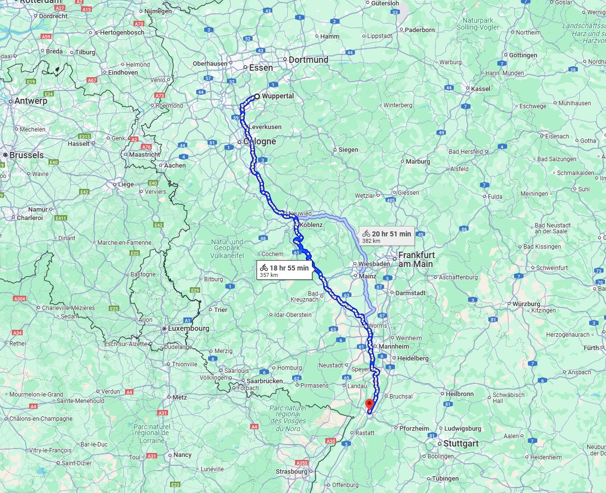 Anreise von Wuppertal Zu Karlsruhe Über 