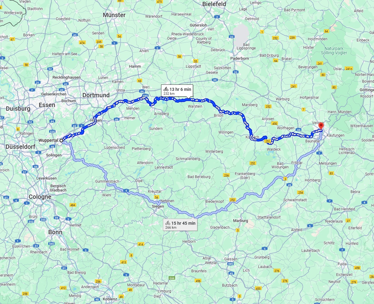Anreise von Wuppertal Zu Kassel Über 