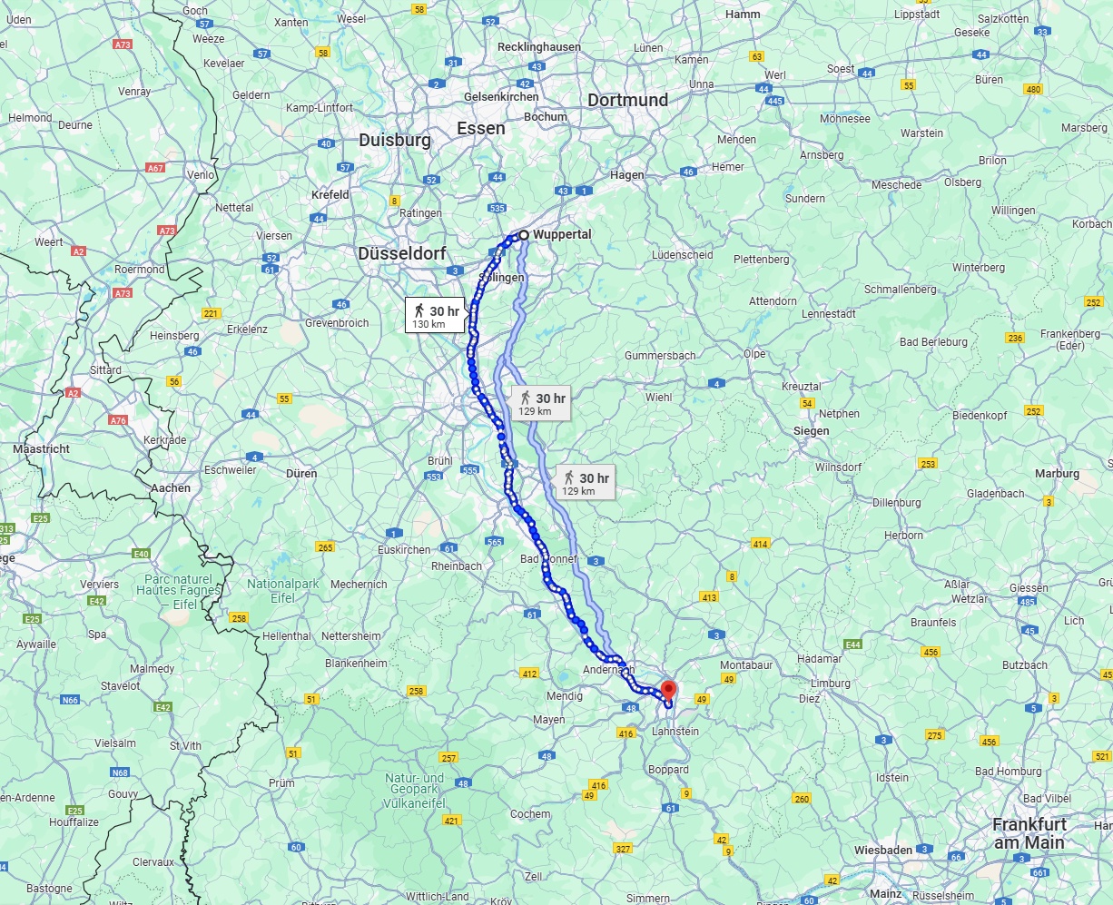 Anreise von Wuppertal Zu Koblenz Über 