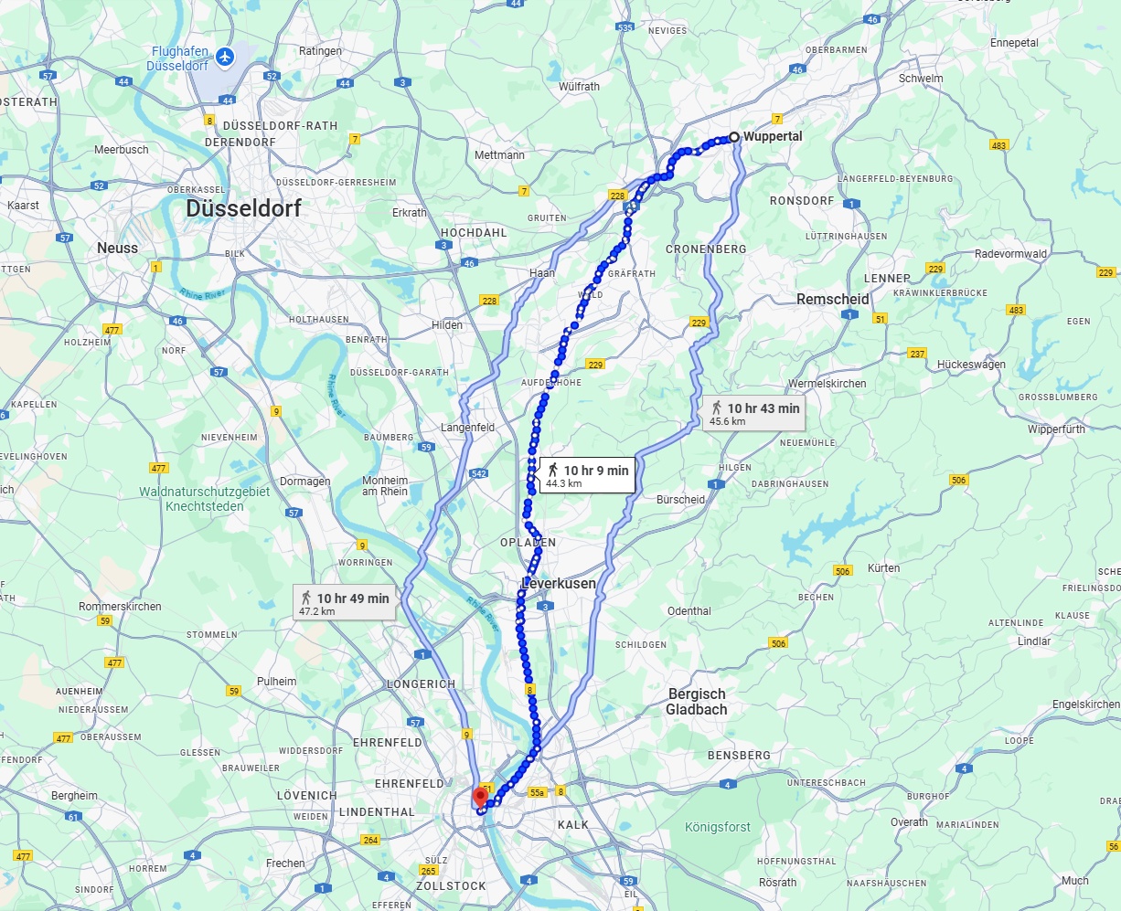 Anreise von Wuppertal Zu Köln Über 