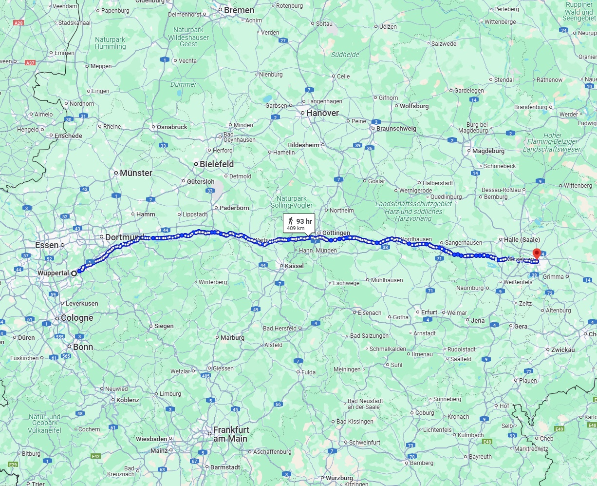 Anreise von Wuppertal Zu Leipzig Über 