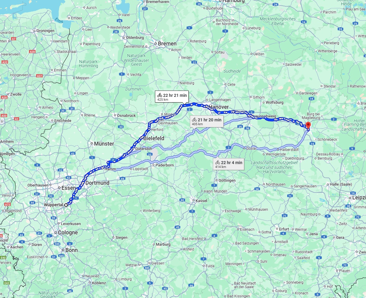 Anreise von Wuppertal Zu Magdeburg Über 