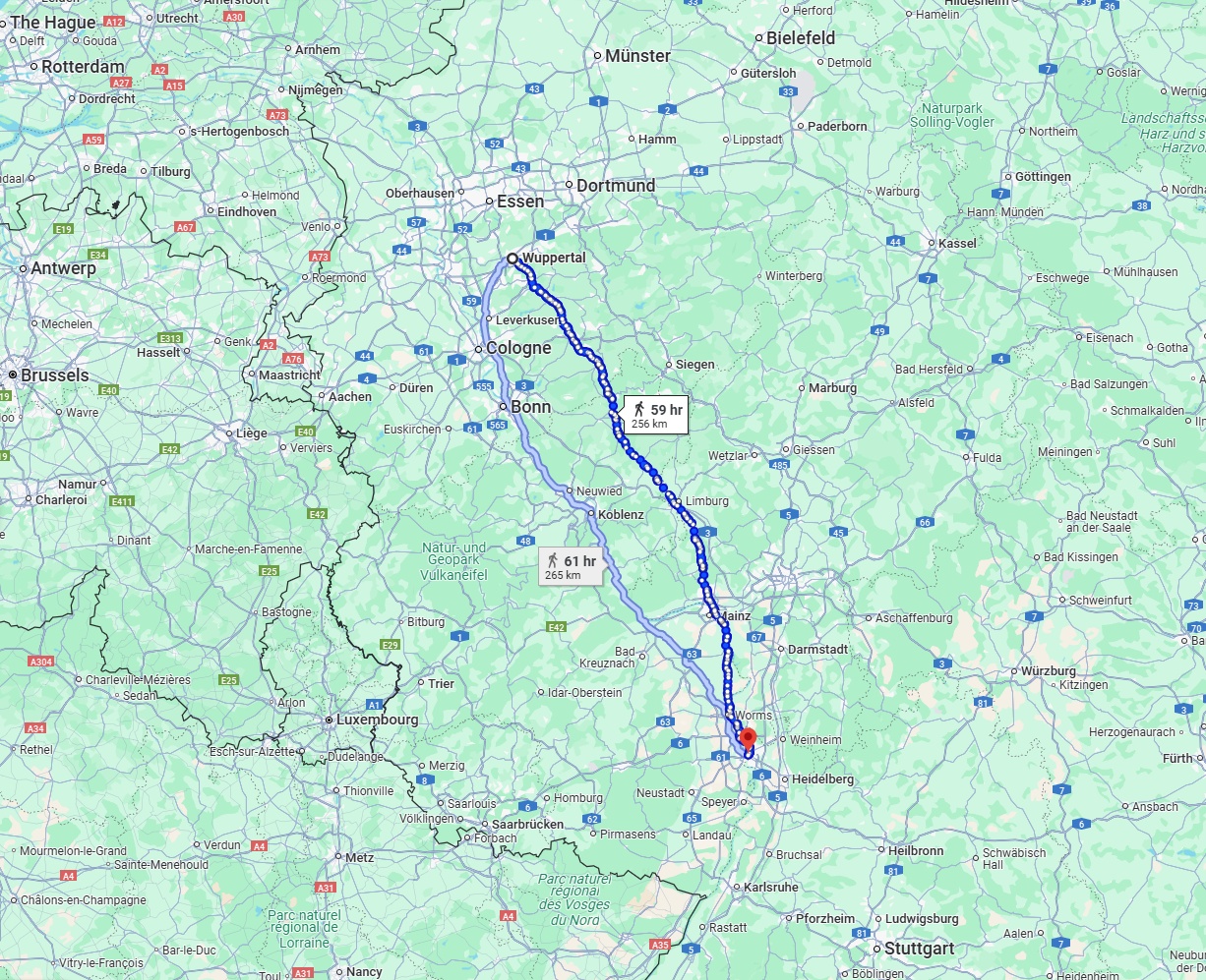 Anreise von Wuppertal Zu Mannheim Über 