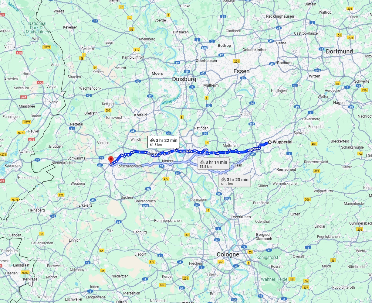 Anreise von Wuppertal Zu Mönchengladbach Über 