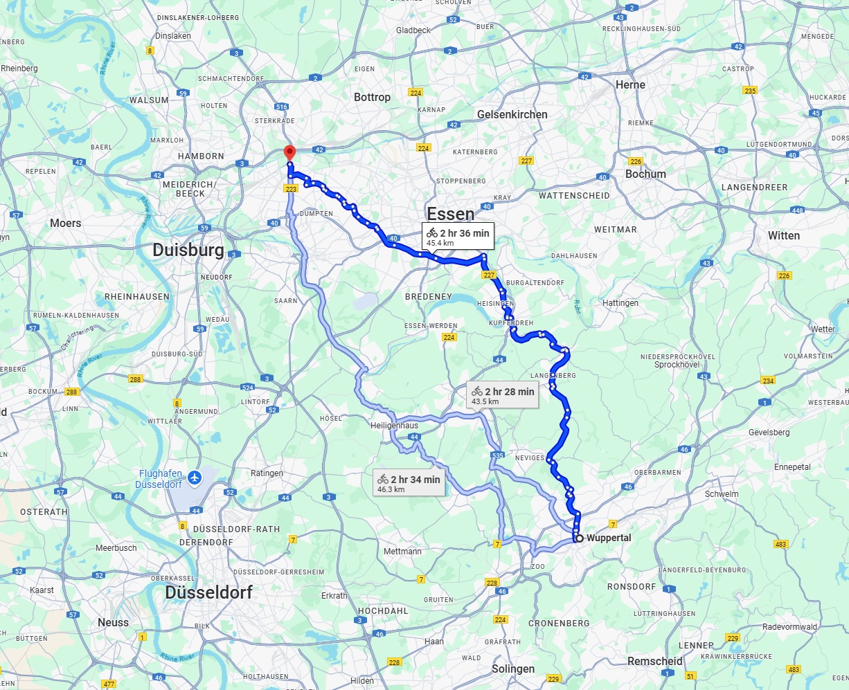 Anreise von Wuppertal Zu Oberhausen Über 