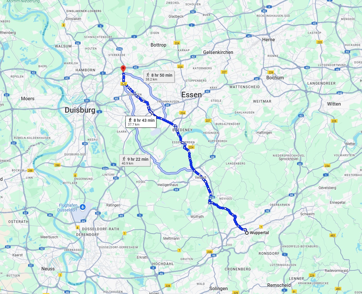 Anreise von Wuppertal Zu Oberhausen Über 