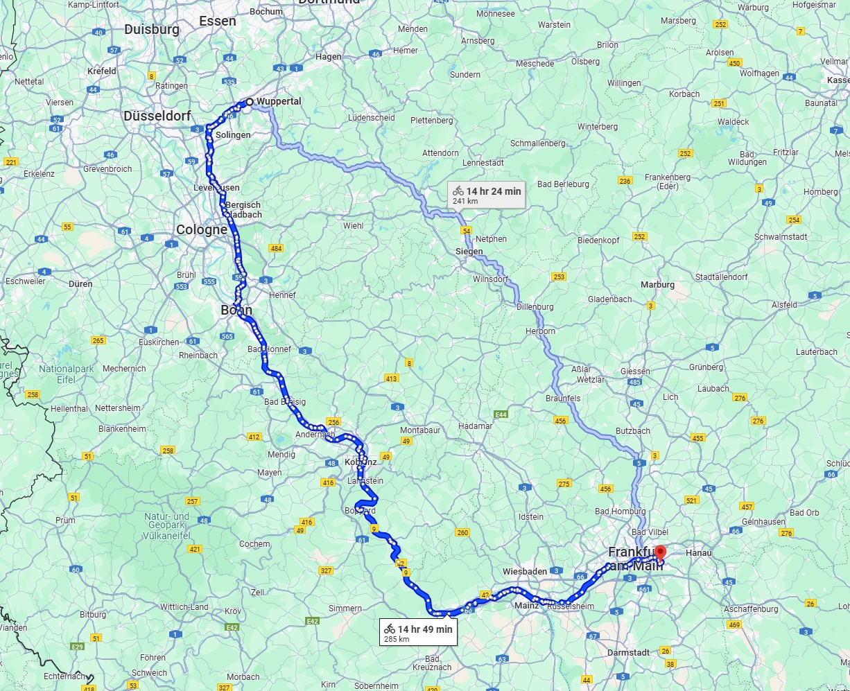 Anreise von Wuppertal Zu Offenbach am Main Über 