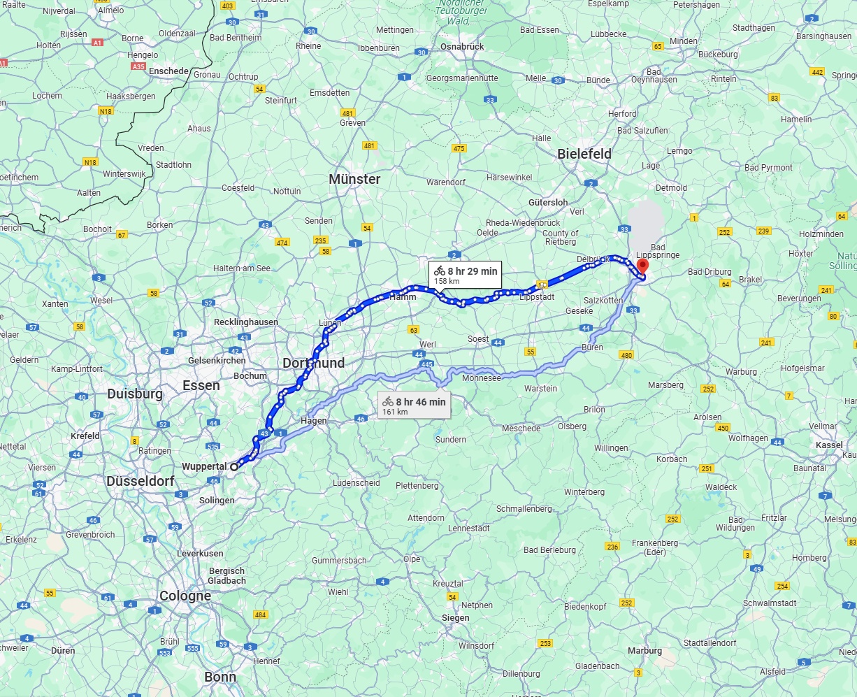 Anreise von Wuppertal Zu Paderborn Über 