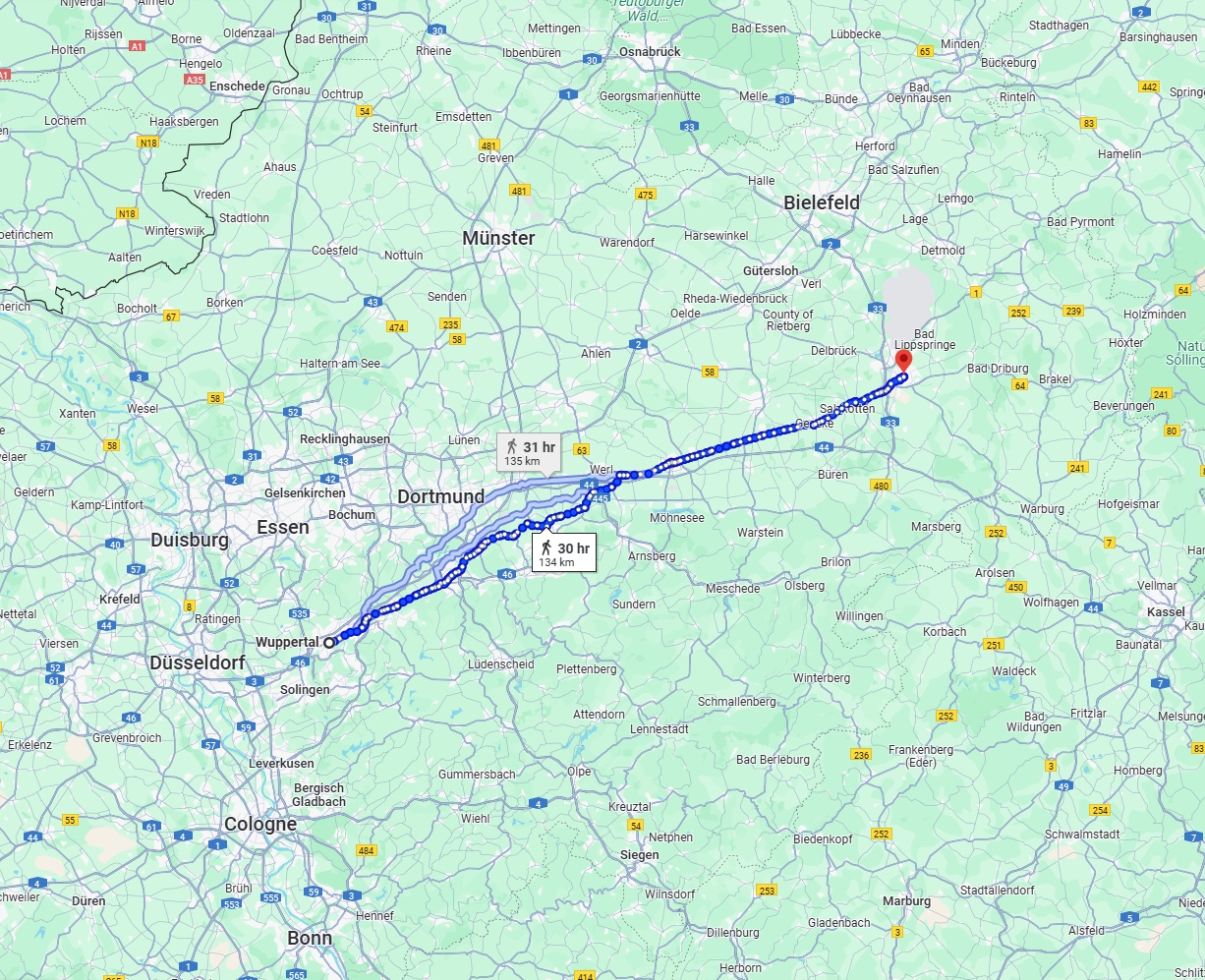 Anreise von Wuppertal Zu Paderborn Über 