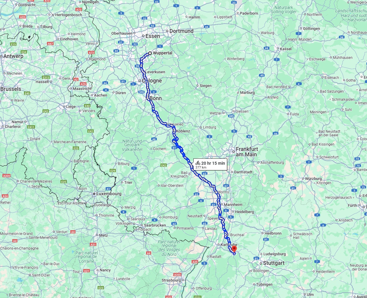 Anreise von Wuppertal Zu Pforzheim Über 