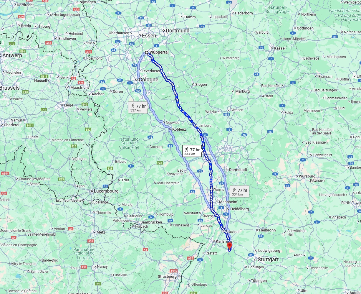 Anreise von Wuppertal Zu Pforzheim Über 