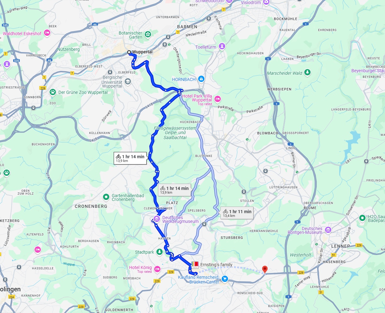Anreise von Wuppertal Zu Remscheid Über 