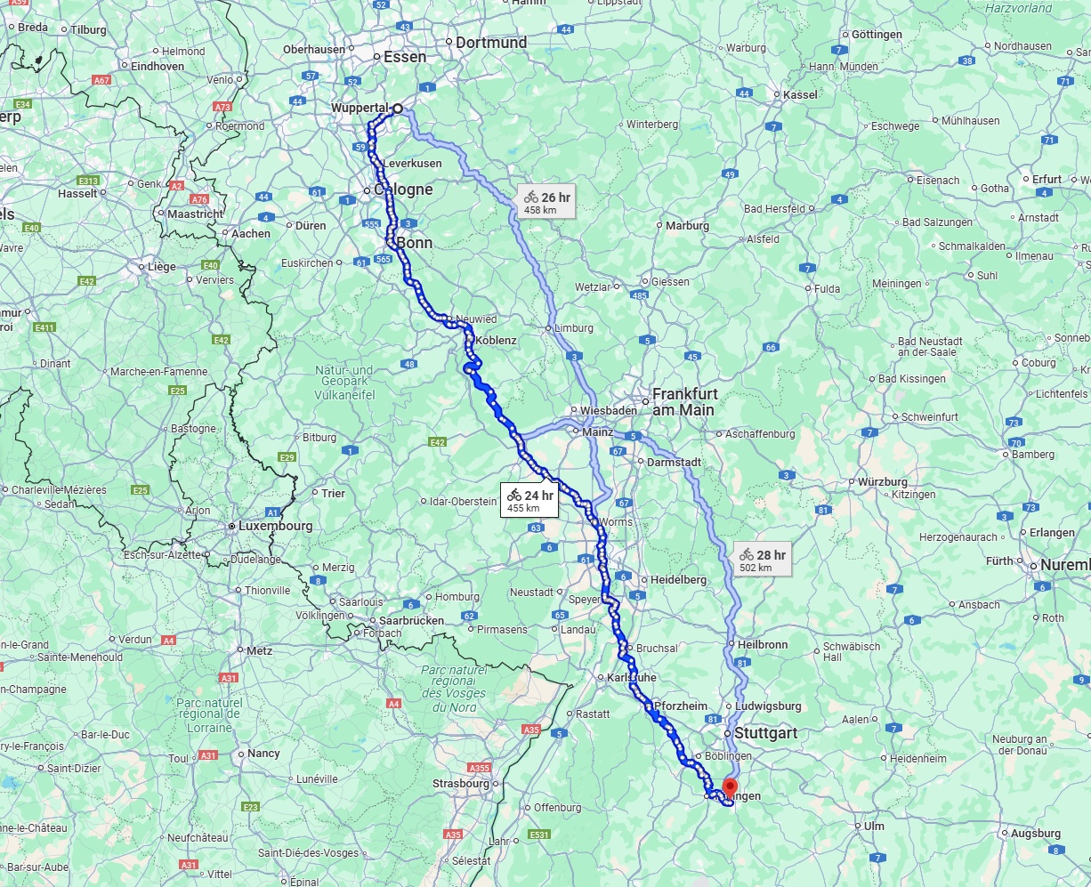 Anreise von Wuppertal Zu Reutlingen Über 