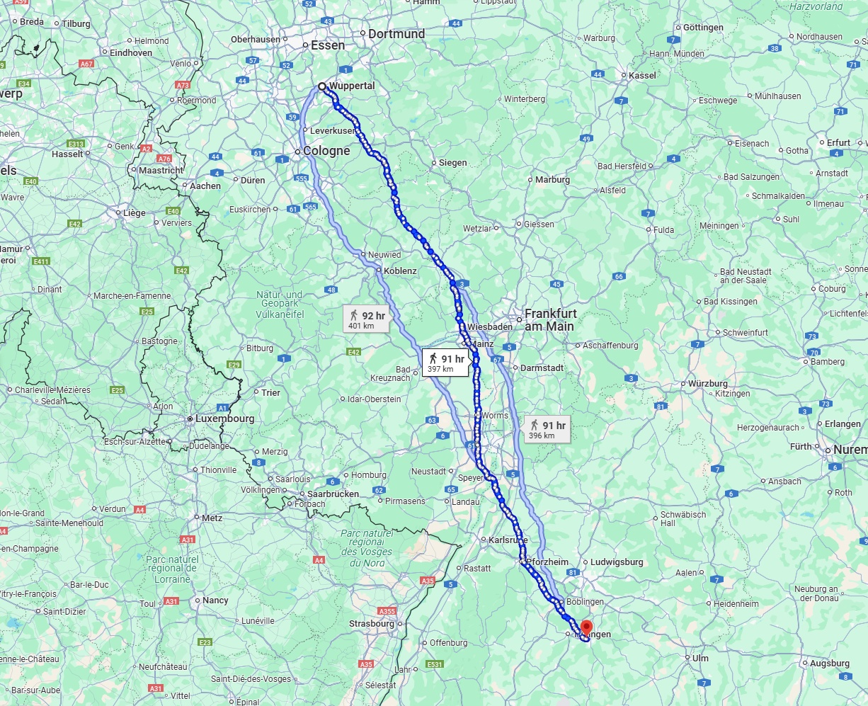 Anreise von Wuppertal Zu Reutlingen Über 