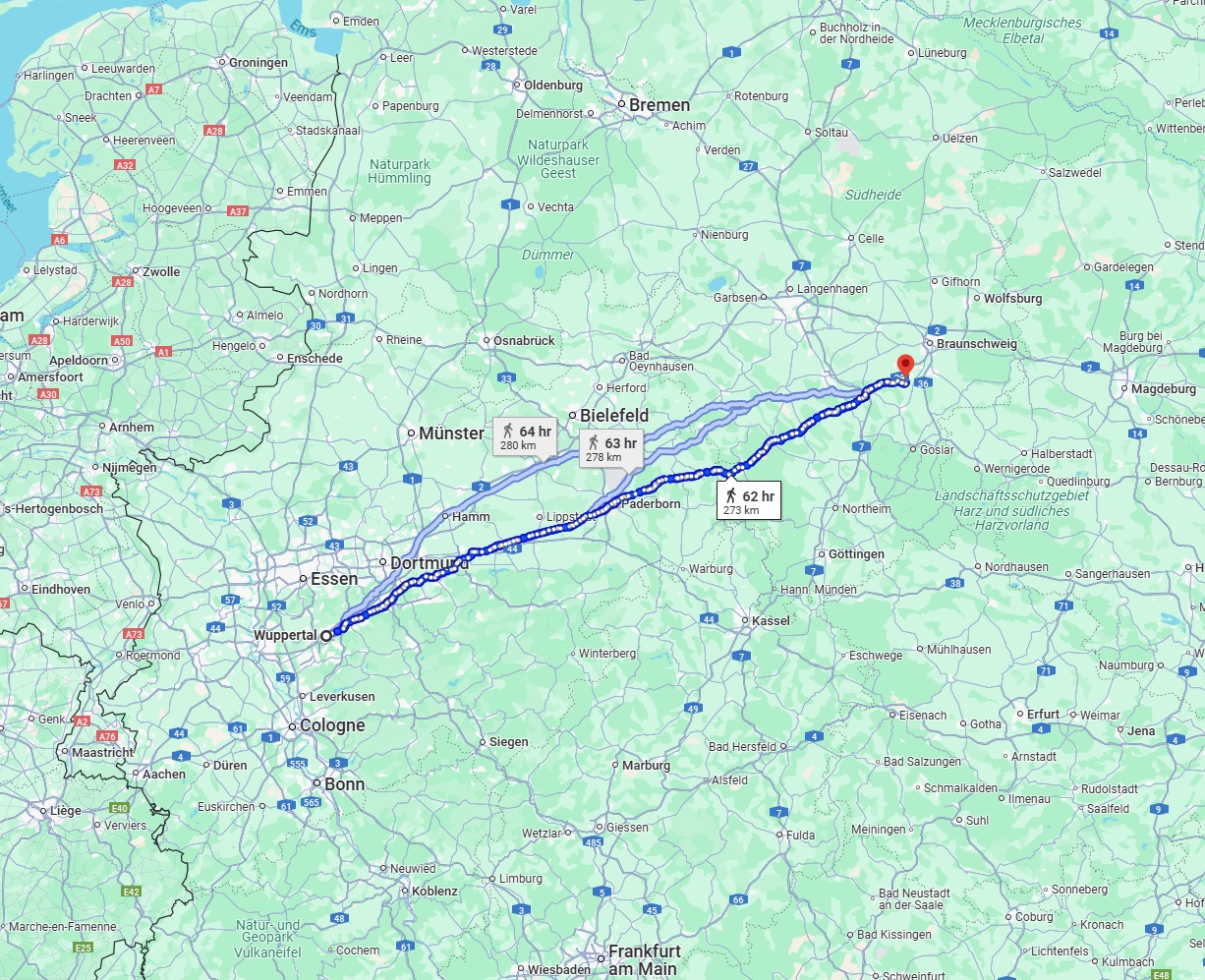 Anreise von Wuppertal Zu Salzgitter Über 
