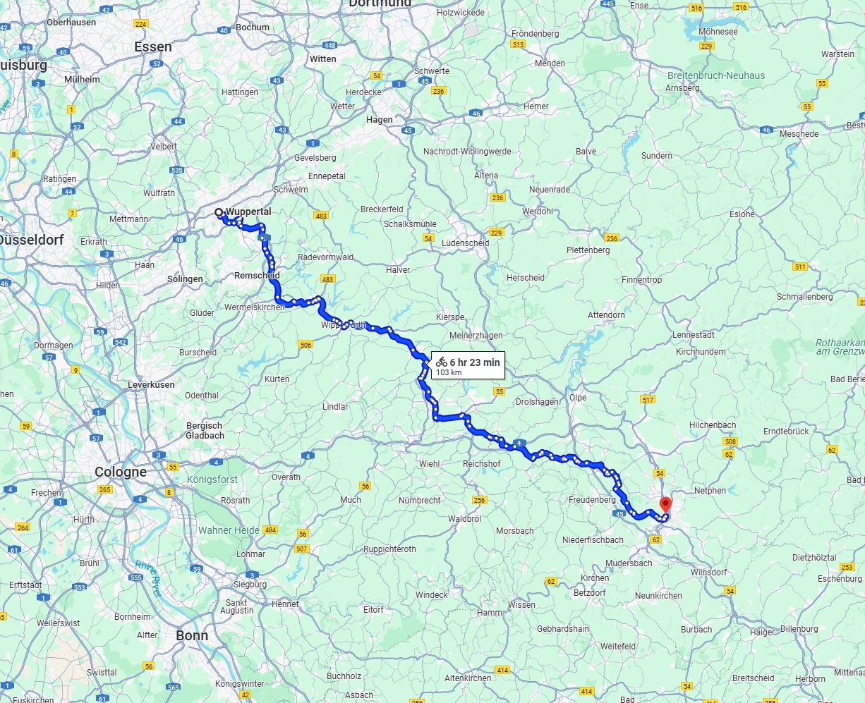 Anreise von Wuppertal Zu Siegen Über 