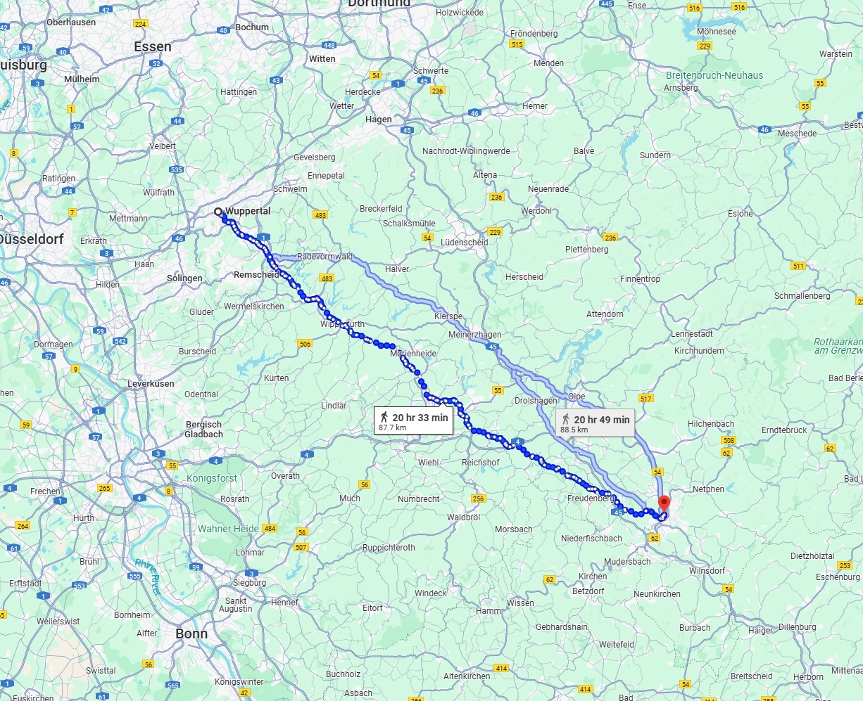 Anreise von Wuppertal Zu Siegen Über 