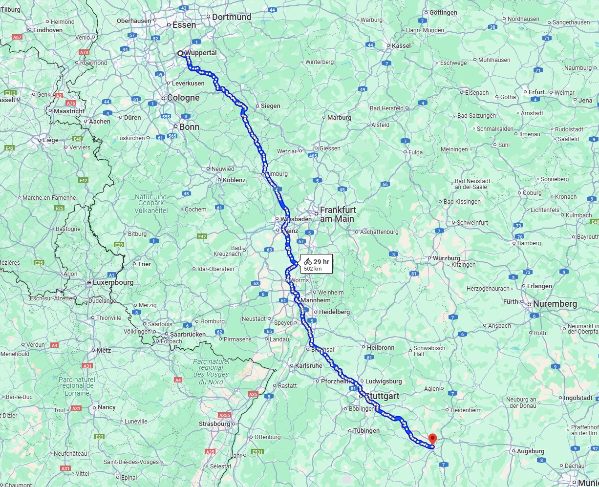 Anreise von Wuppertal Zu Ulm Über 