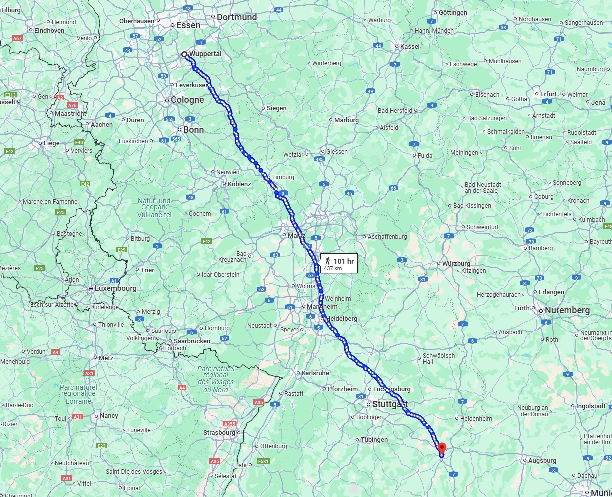 Anreise von Wuppertal Zu Ulm Über 