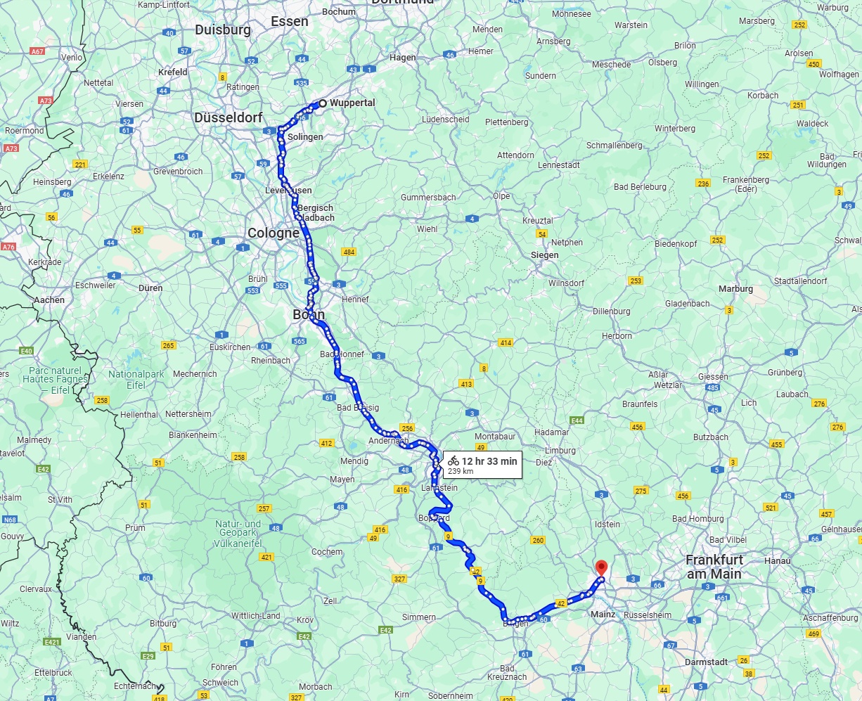 Anreise von Wuppertal Zu Wiesbaden Über 