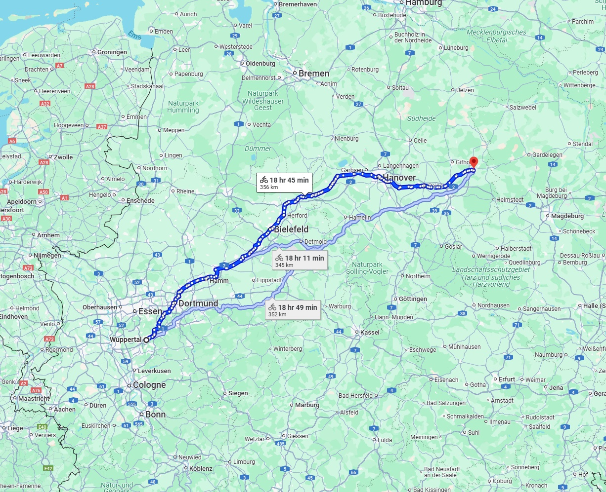 Anreise von Wuppertal Zu Wolfsburg Über 