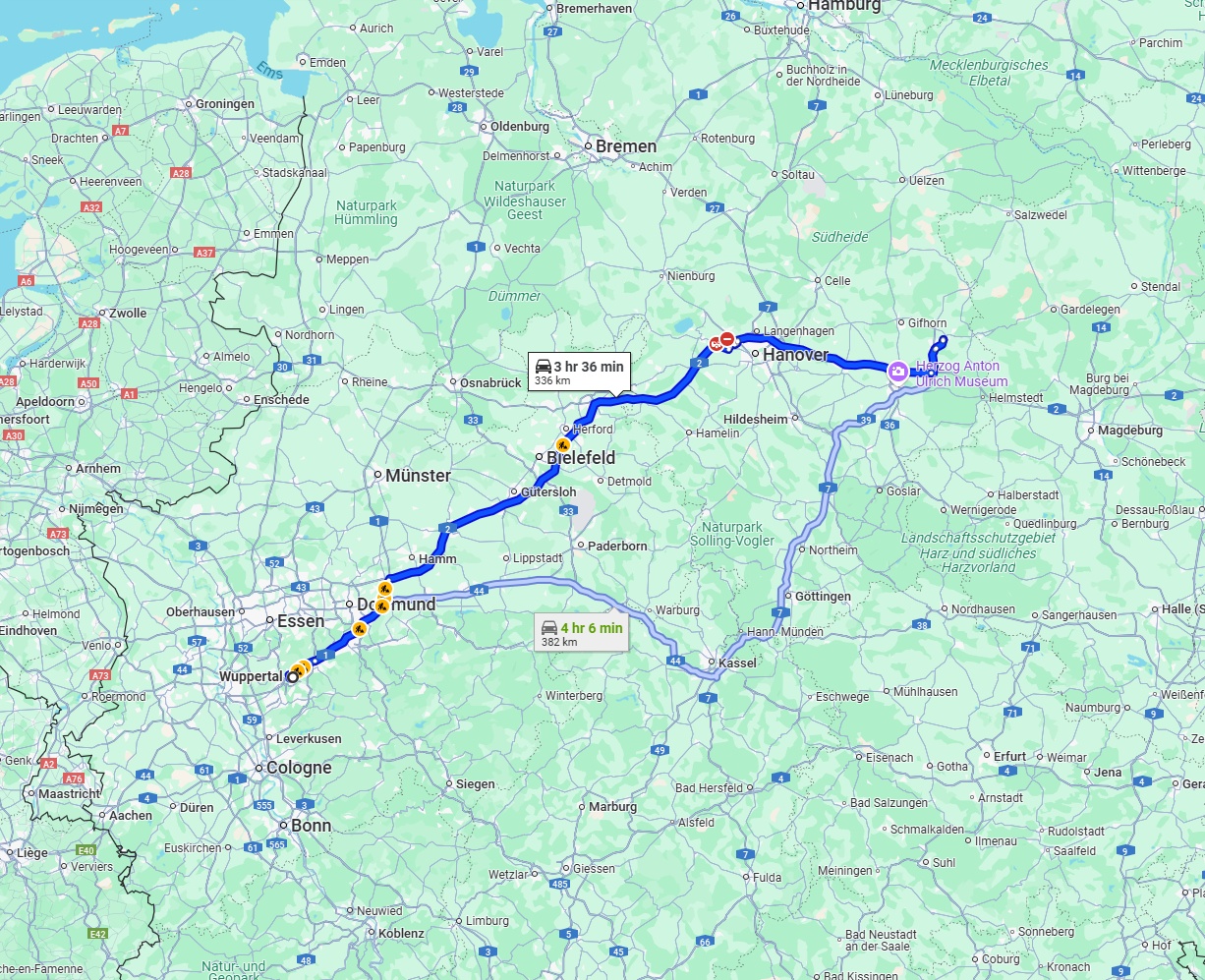 Anreise von Wuppertal Zu Wolfsburg Über via A2