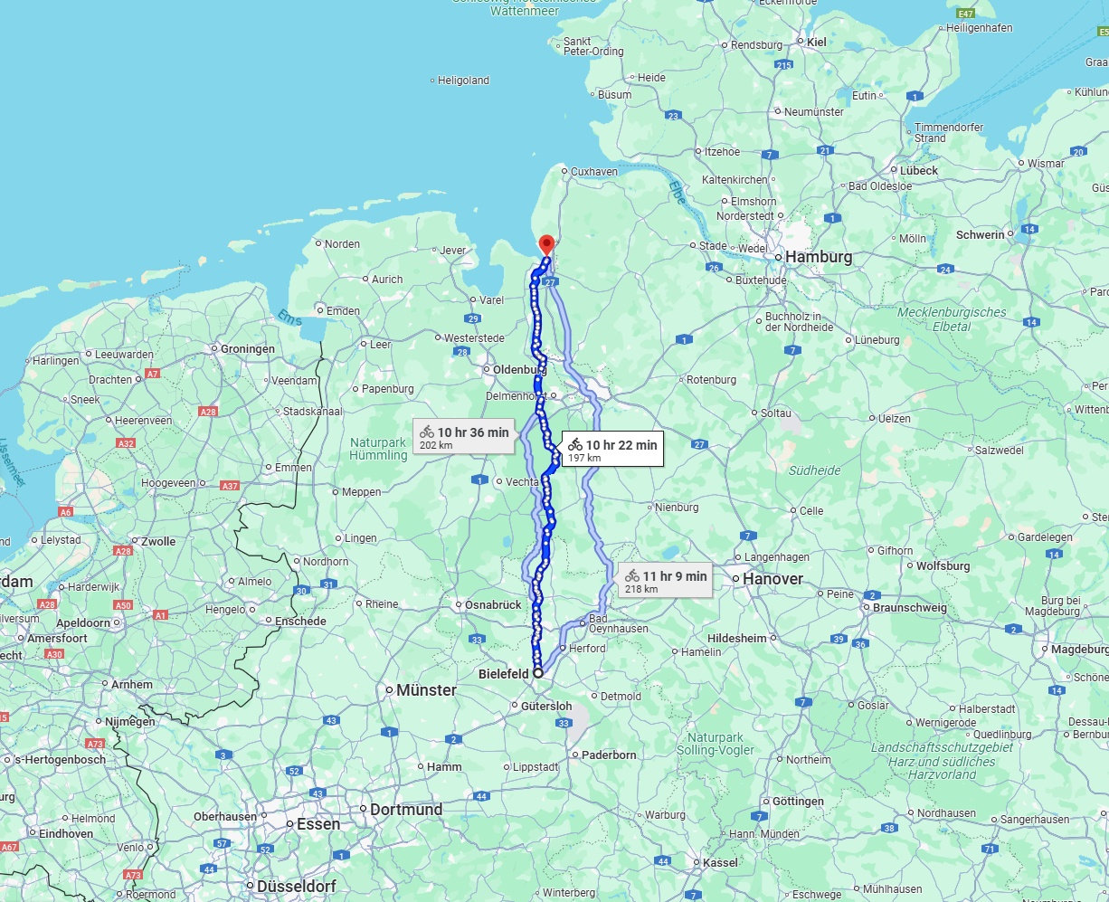 Anreise von Bielefeld Zu Bremerhaven Über 