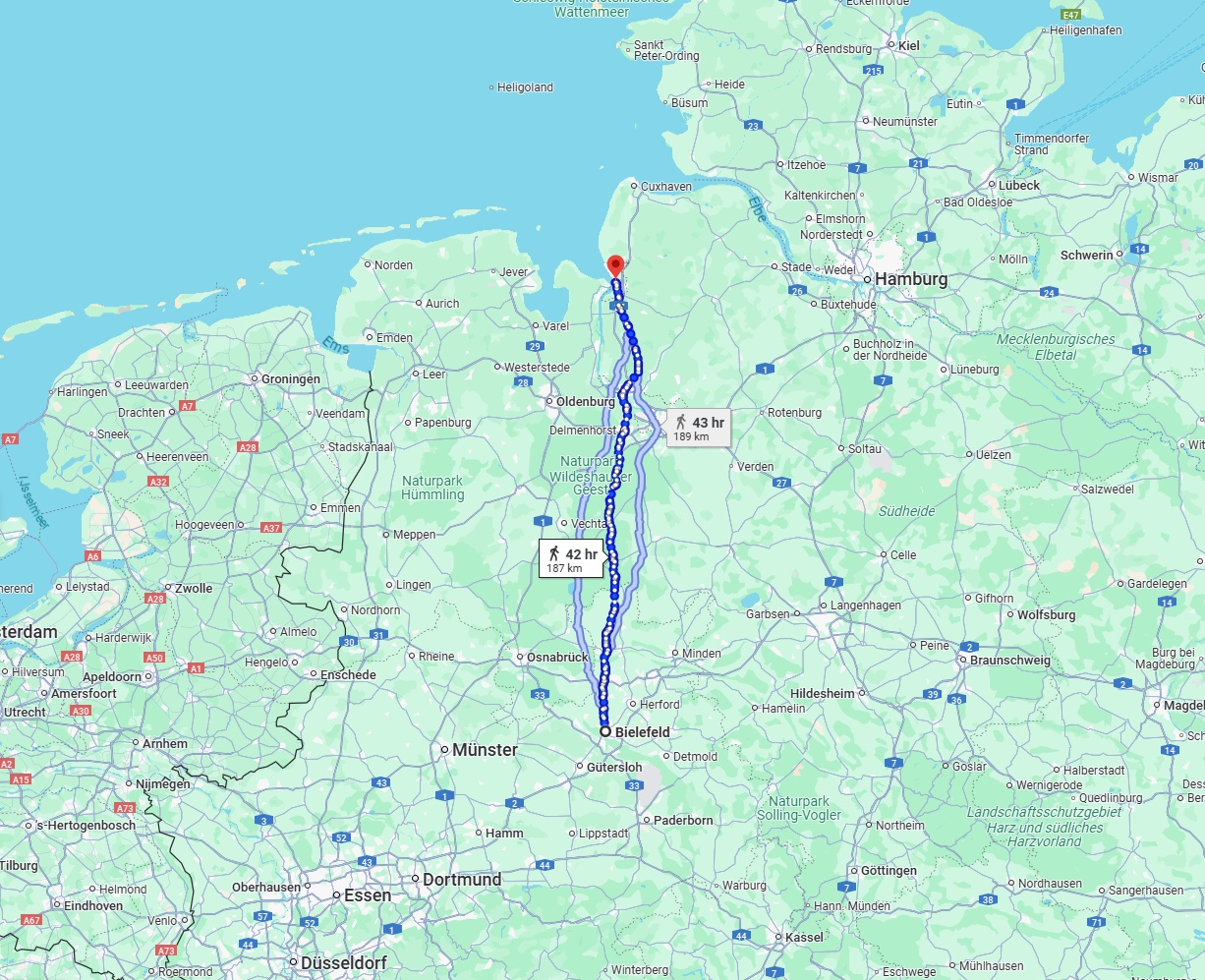 Anreise von Bielefeld Zu Bremerhaven Über 
