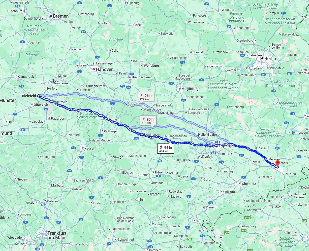 Anreise von Bielefeld Zu Dresden Über 