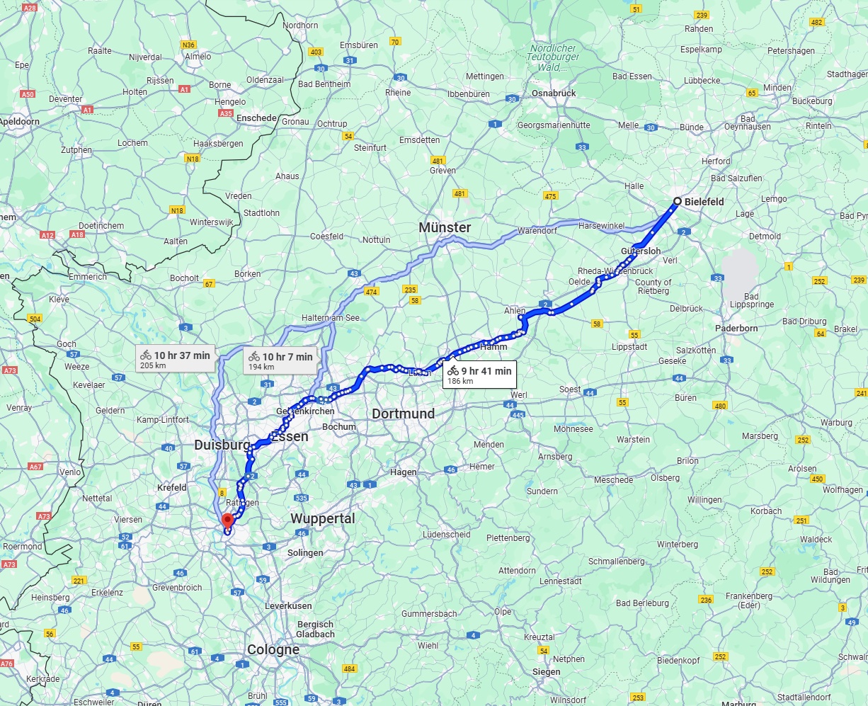Anreise von Bielefeld Zu Düsseldorf Über 