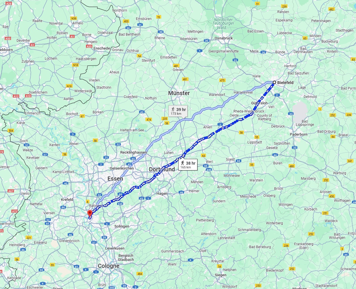 Anreise von Bielefeld Zu Düsseldorf Über 