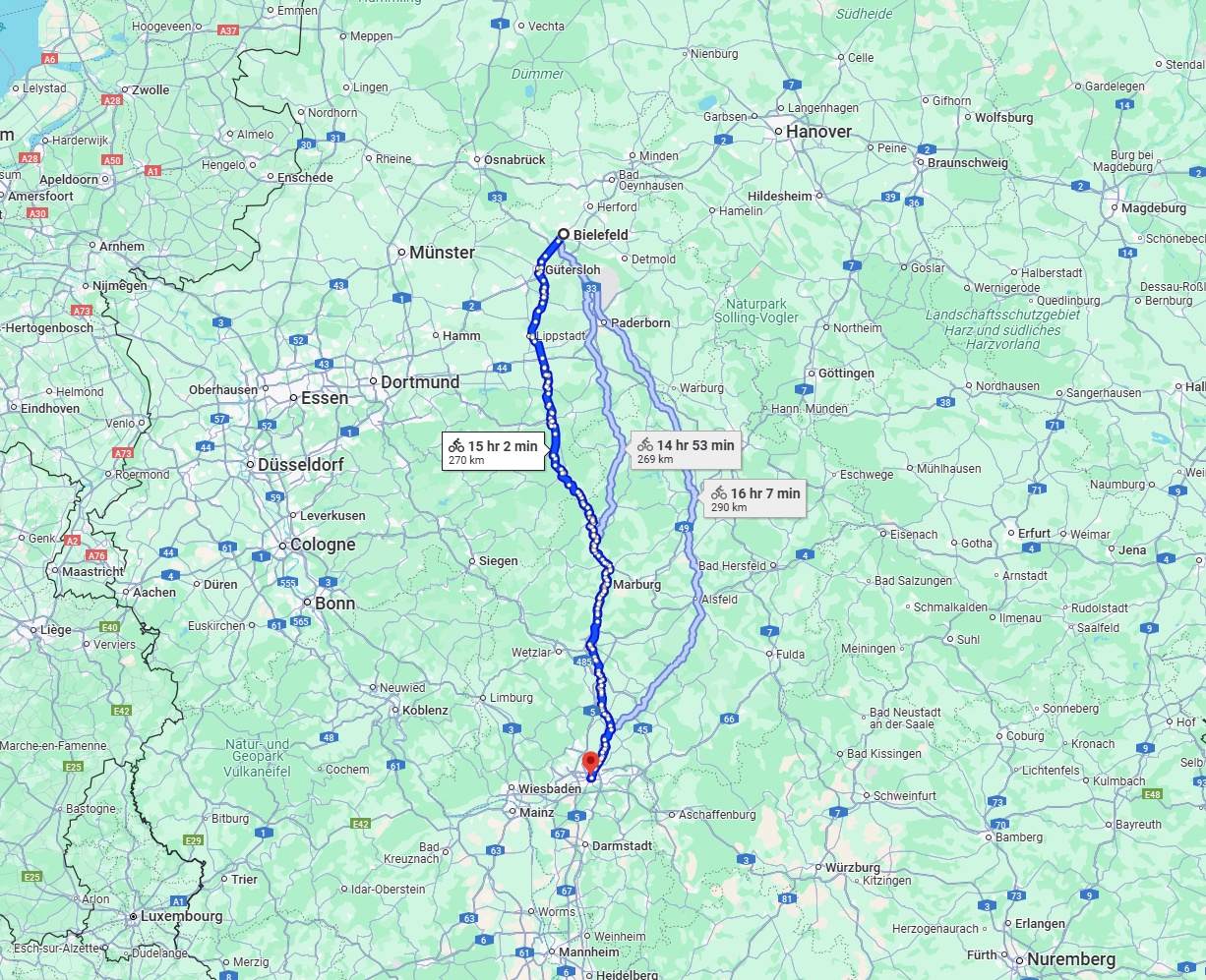 Anreise von Bielefeld Zu Frankfurt am Main Über 