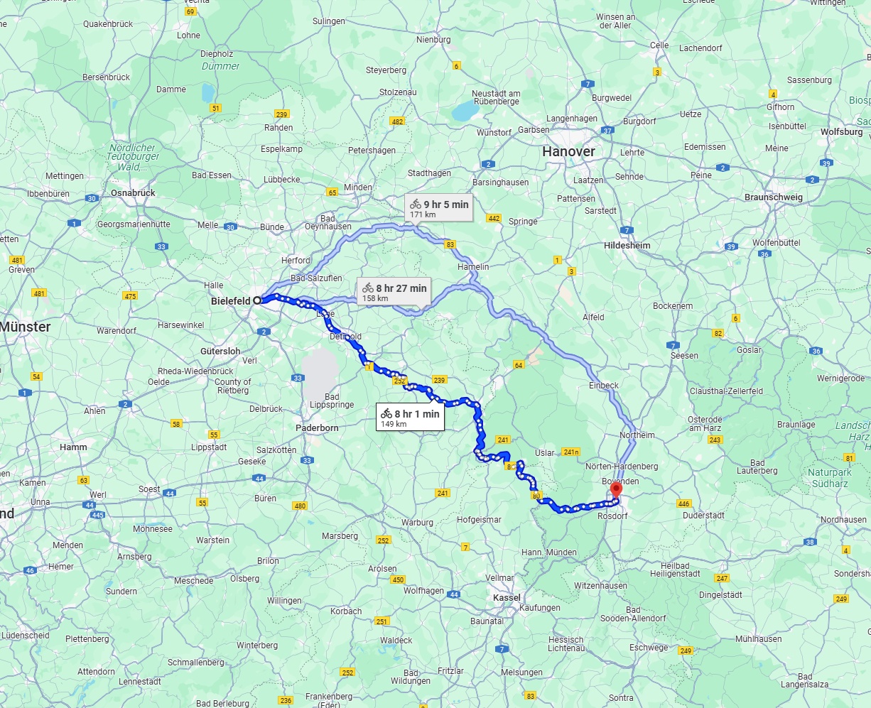 Anreise von Bielefeld Zu Göttingen Über 