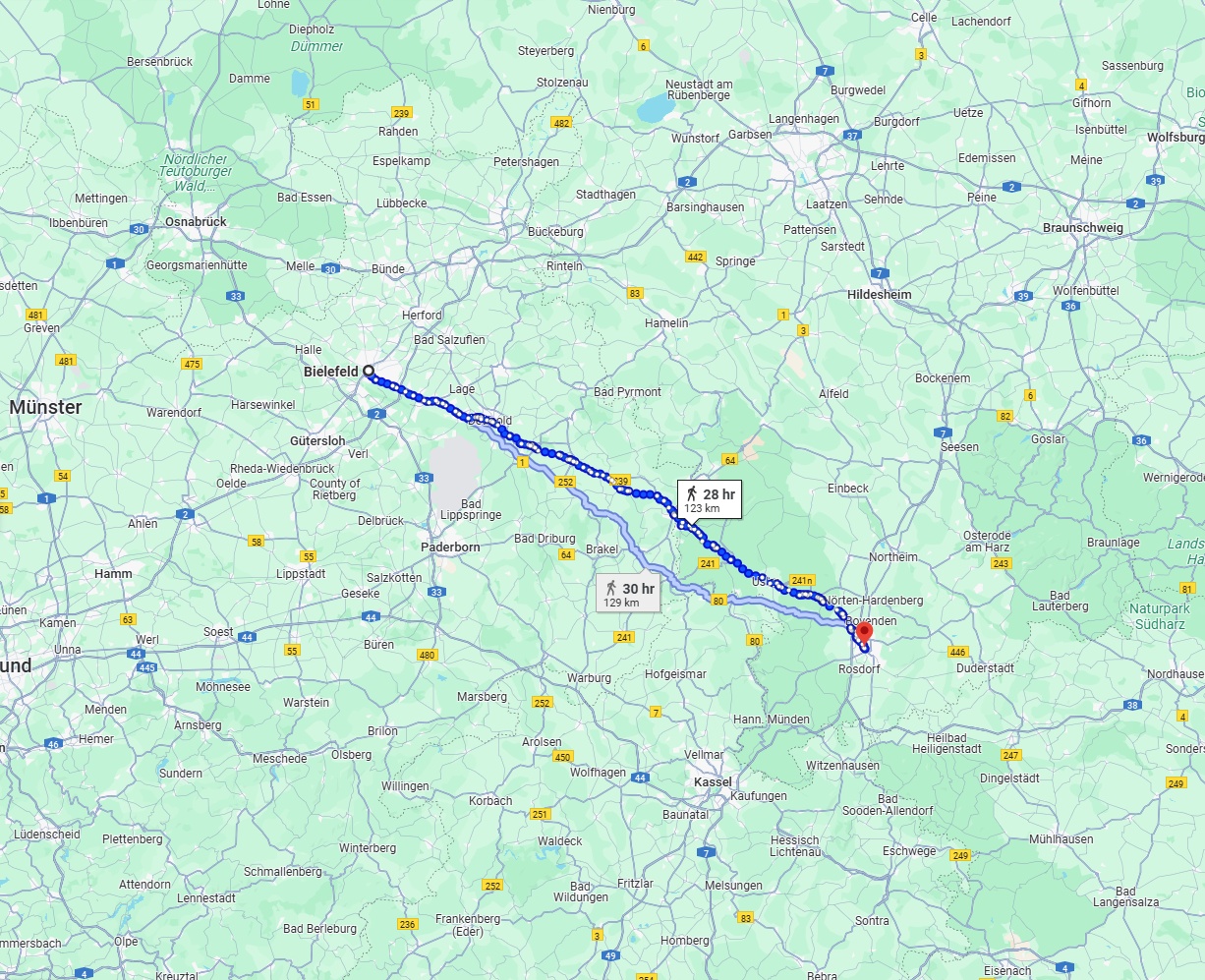 Anreise von Bielefeld Zu Göttingen Über 