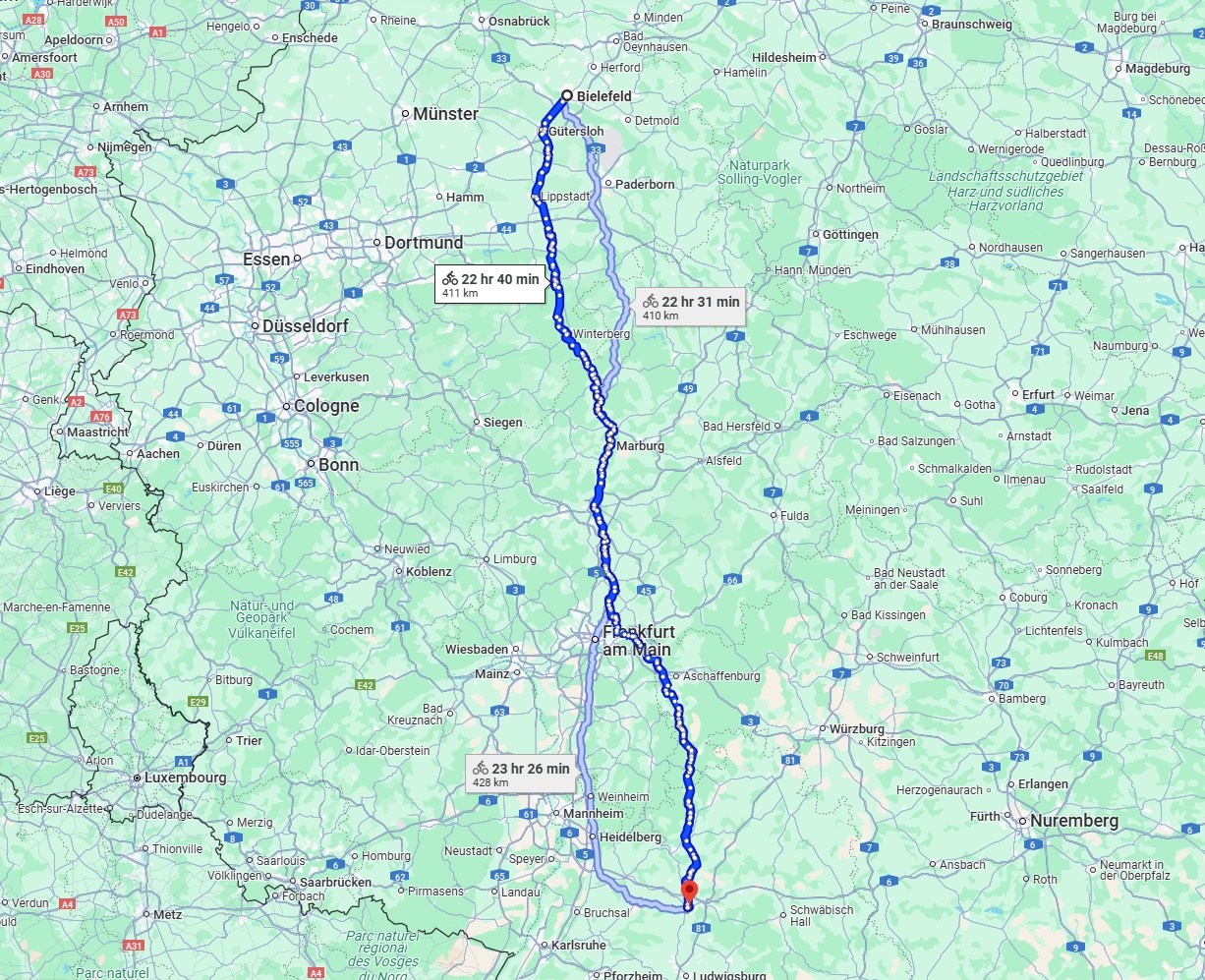 Anreise von Bielefeld Zu Heilbronn Über 