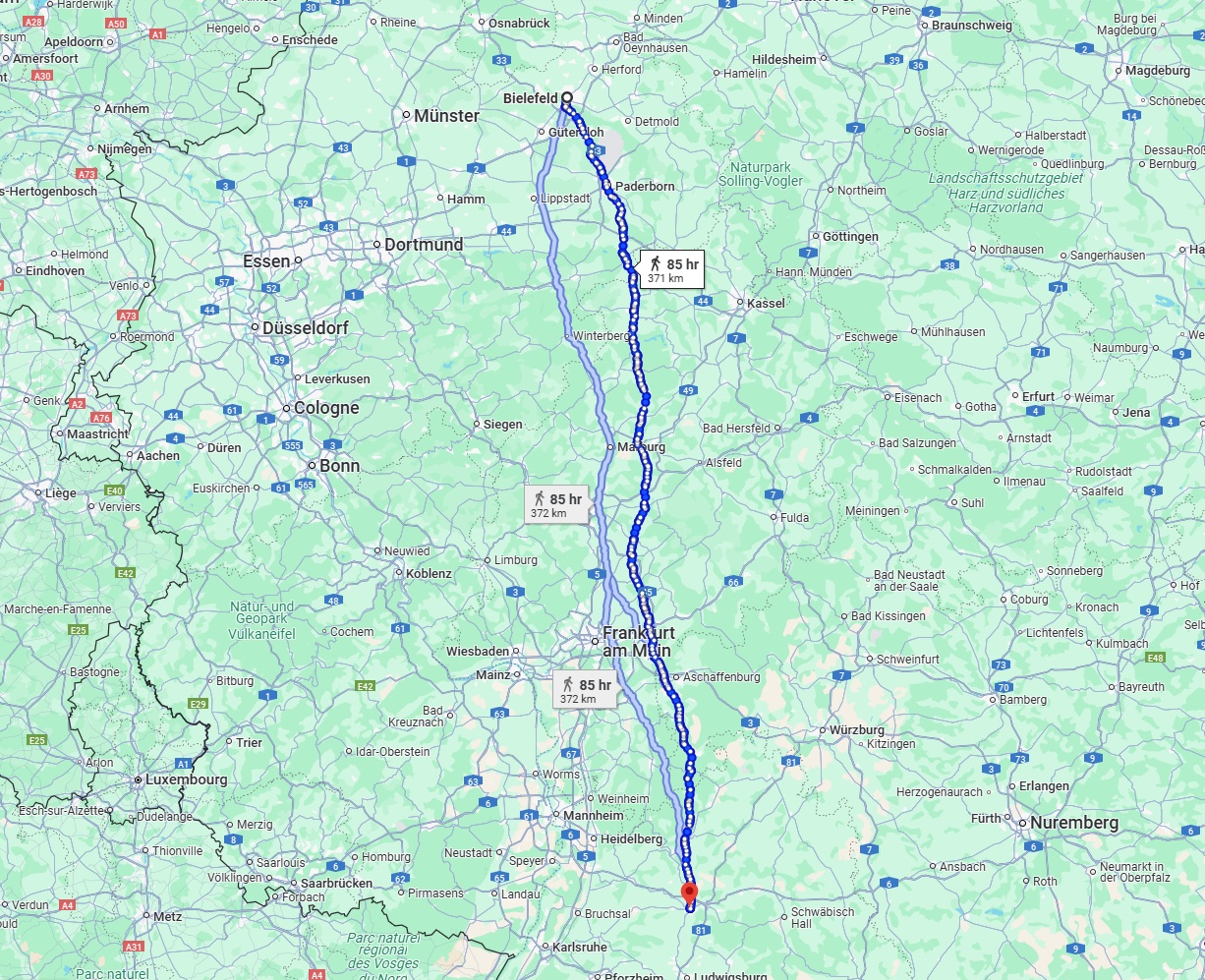 Anreise von Bielefeld Zu Heilbronn Über 