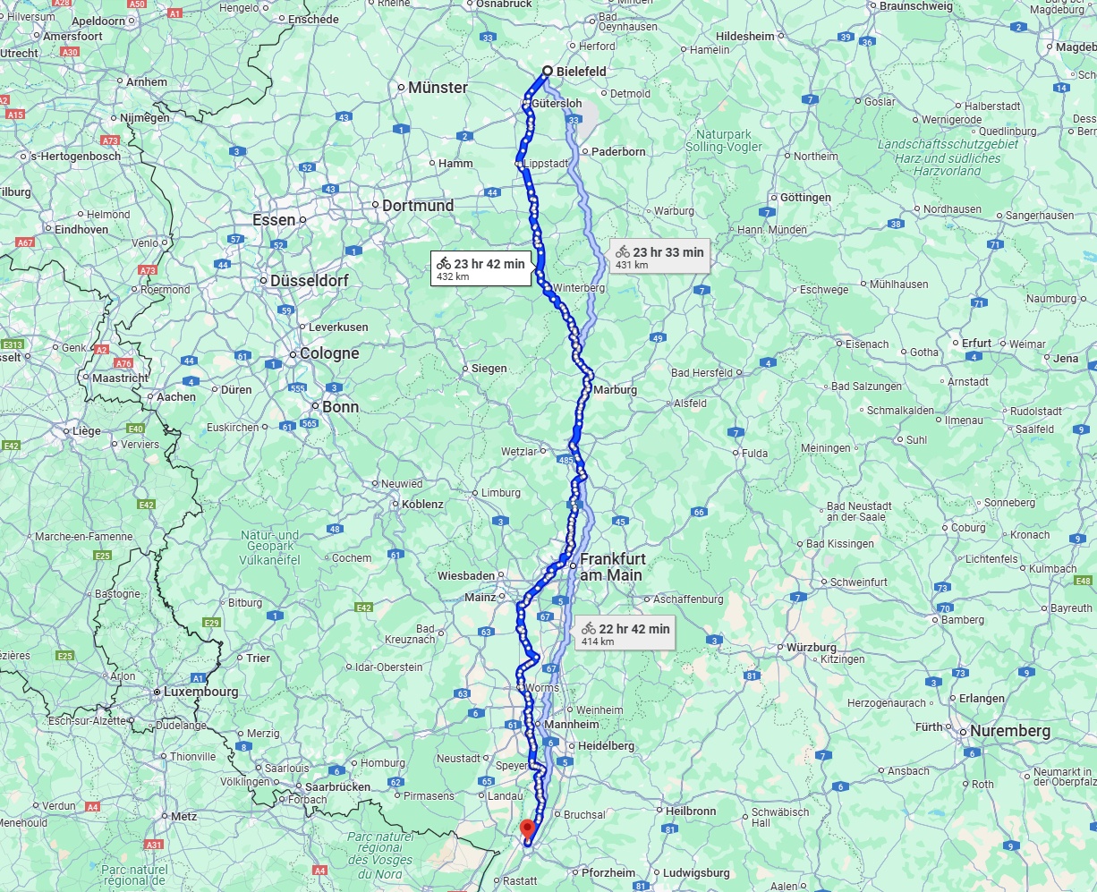 Anreise von Bielefeld Zu Karlsruhe Über 