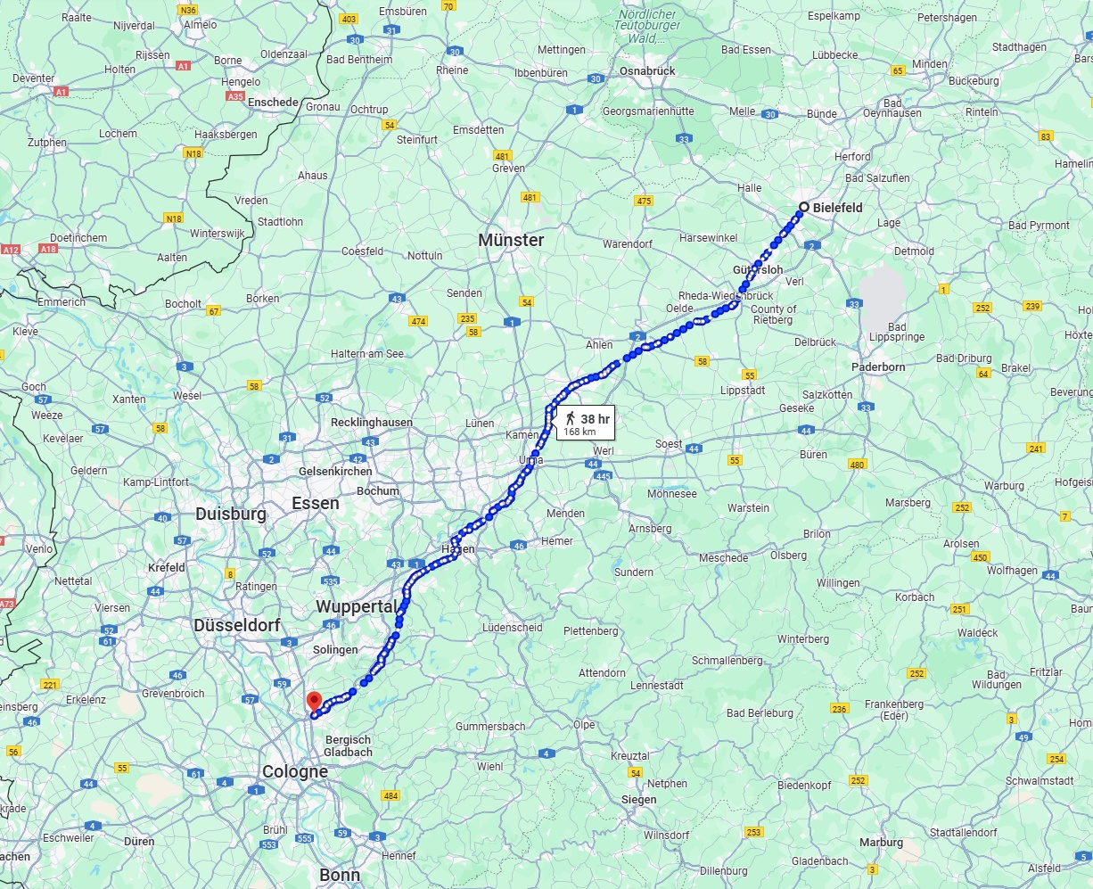 Anreise von Bielefeld Zu Leverkusen Über 