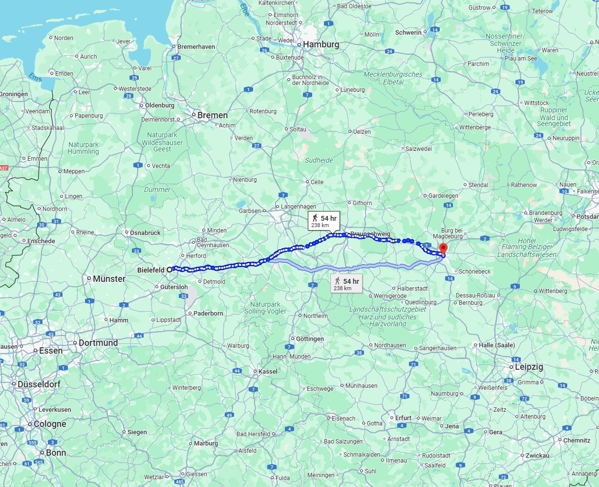 Anreise von Bielefeld Zu Magdeburg Über 