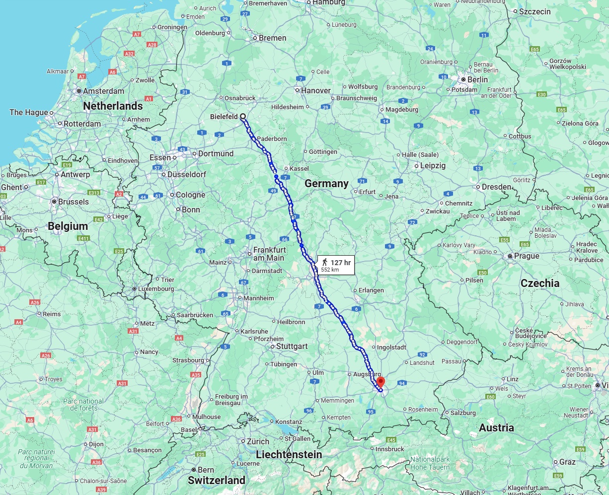 Anreise von Bielefeld Zu München Über 