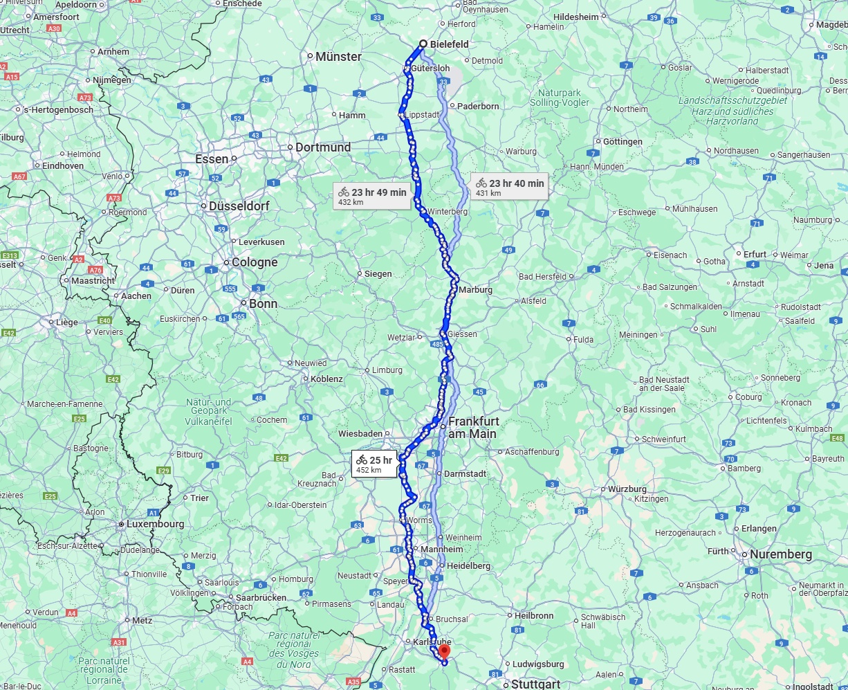 Anreise von Bielefeld Zu Pforzheim Über 