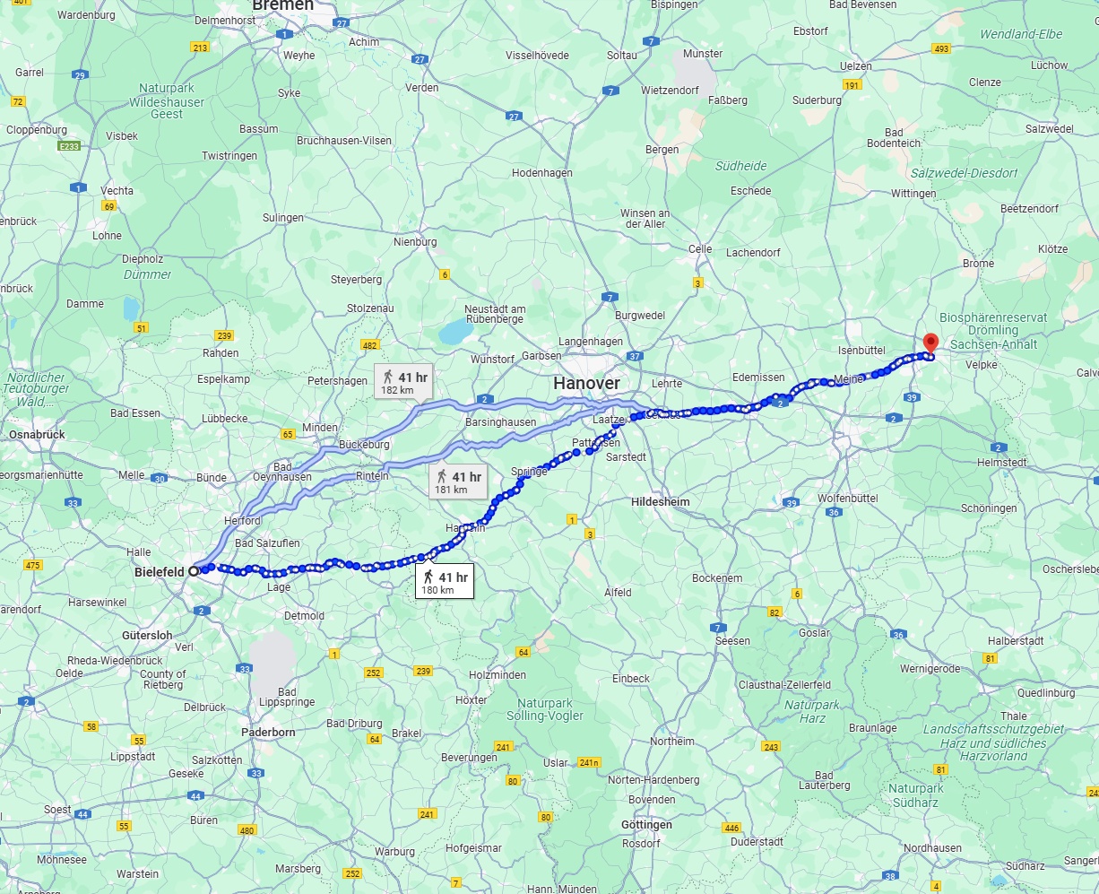 Anreise von Bielefeld Zu Wolfsburg Über 