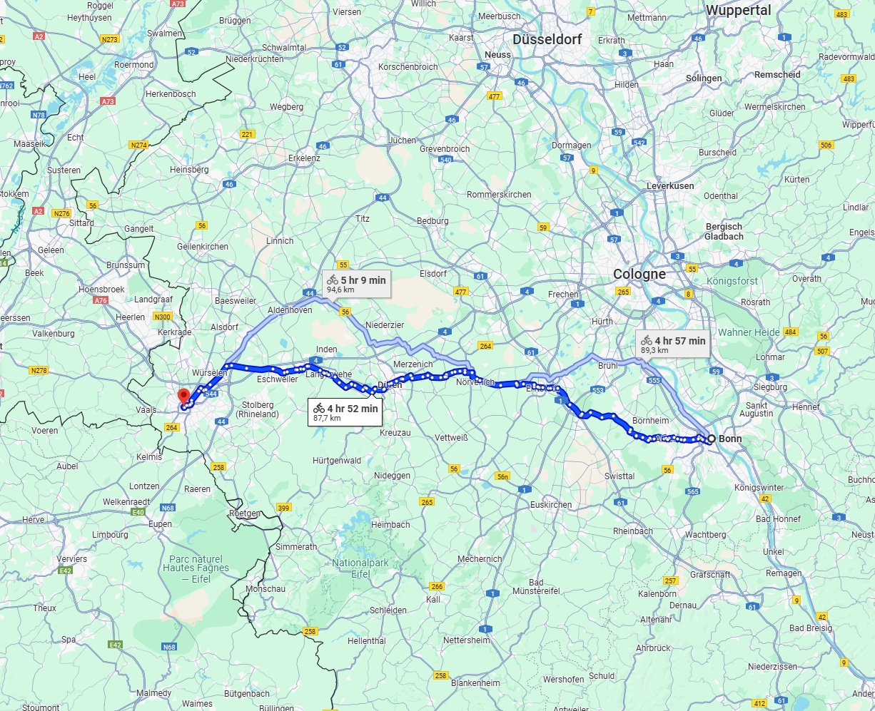 Anreise von Bonn Zu Aachen Über 