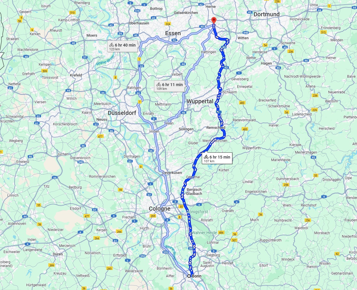 Anreise von Bonn Zu Bochum Über 