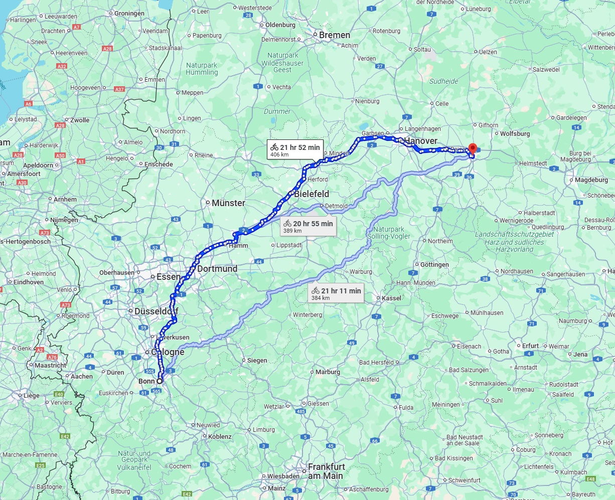 Anreise von Bonn Zu Braunschweig Über 