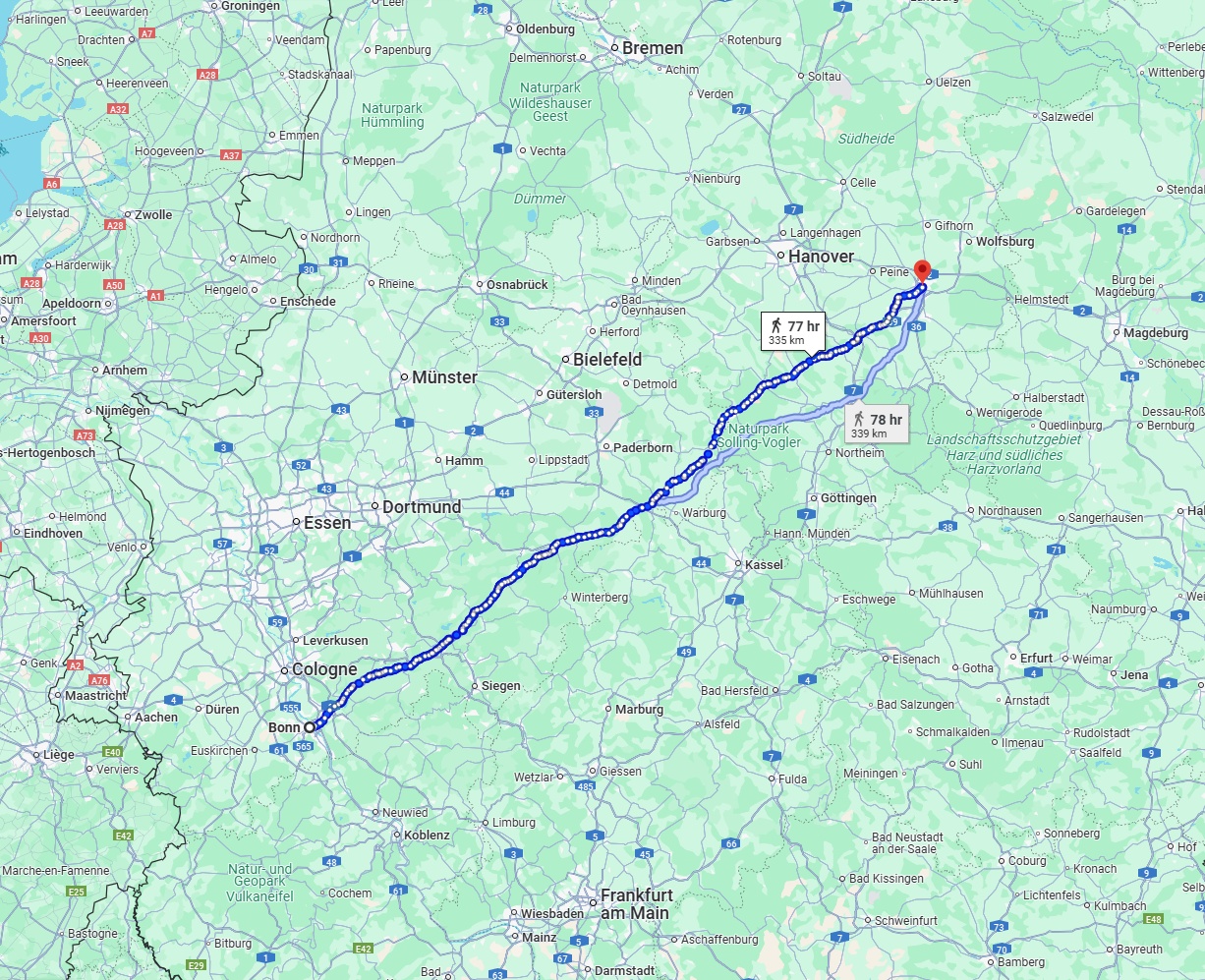 Anreise von Bonn Zu Braunschweig Über 