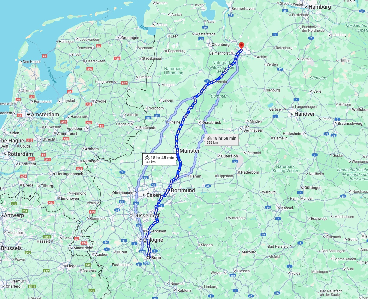 Anreise von Bonn Zu Bremen Über 