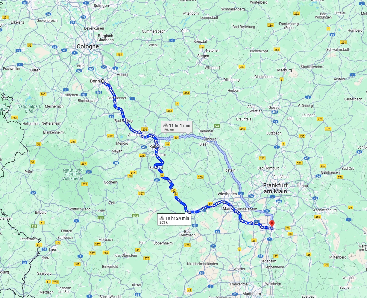 Anreise von Bonn Zu Darmstadt Über 