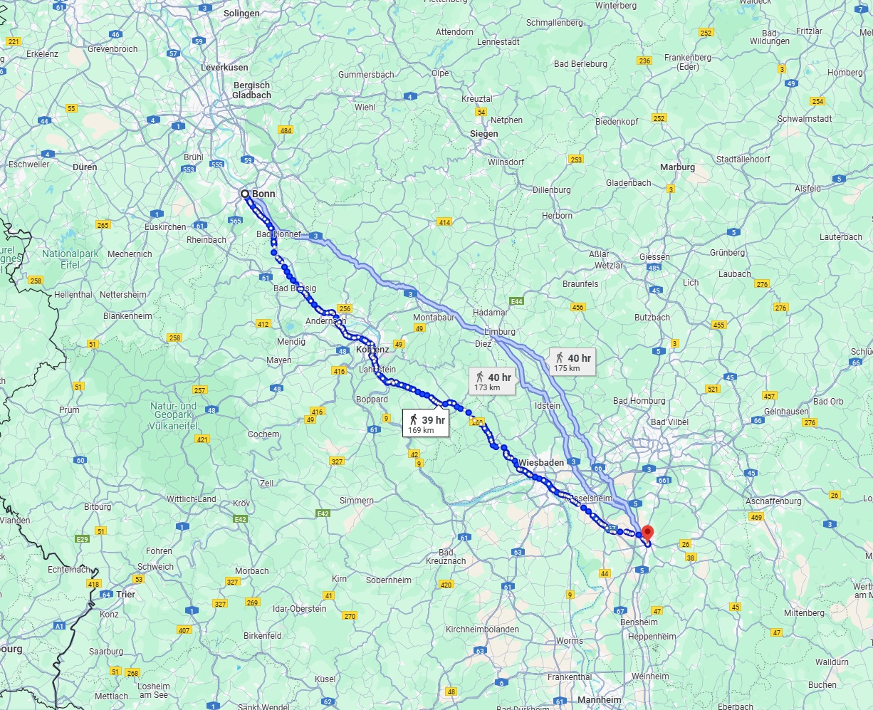 Anreise von Bonn Zu Darmstadt Über 